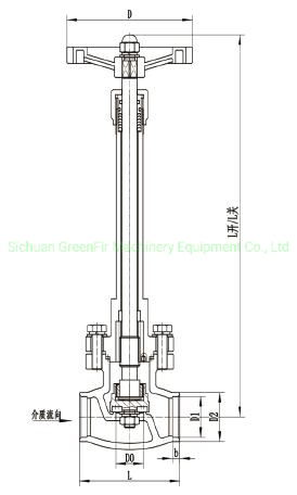 Stainless Steel Globe Valve Extended Stem with Butt Weld Ends for Liquid Oxygen, Liquid Nitrogen, LNG, etc.