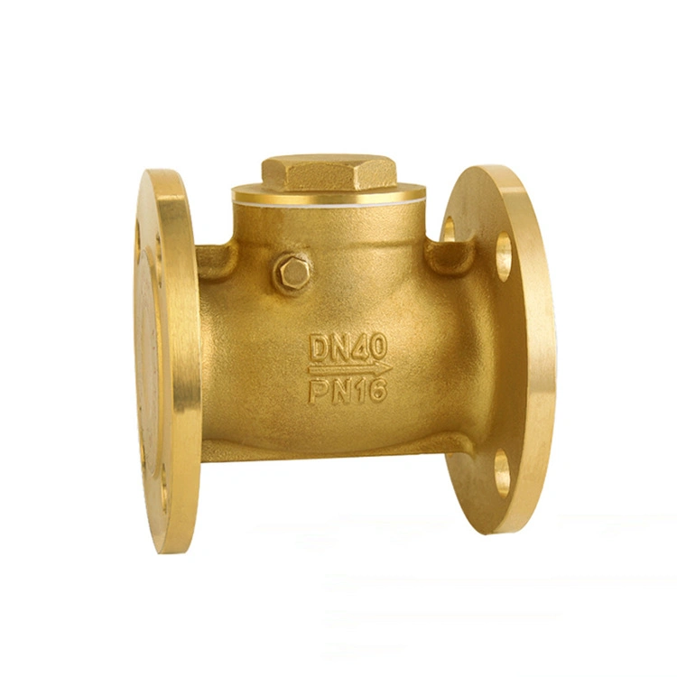 Customizable Lift Swing Marine One Way Non Return Brass Flange Check Valve